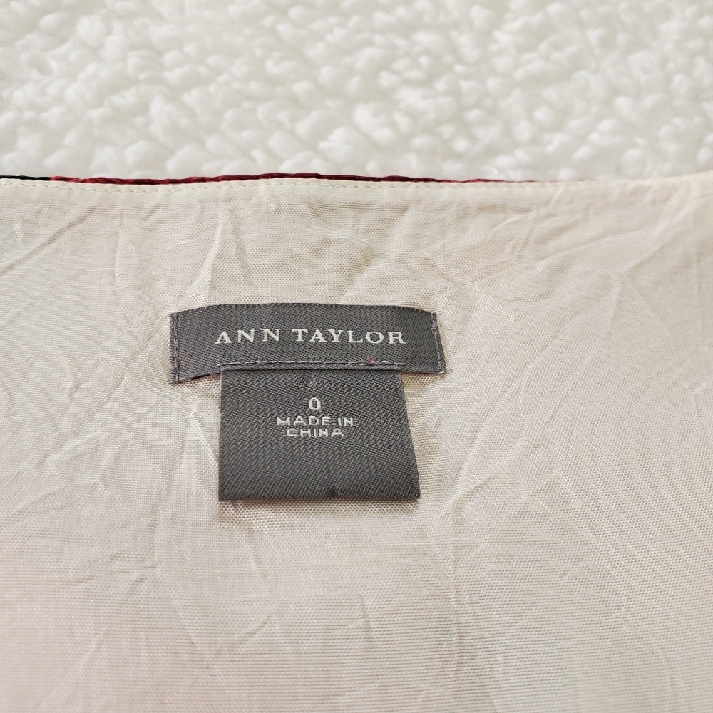 Ann Taylor Sleevless Silk Dress Sz 0 - Picture 5 of 7